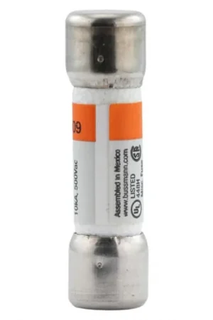 Fusible de cartucho de Resorte de latón chapado en níquel (terminal) Eaton, 500V, 1.6A, 1.5 x 0.41plg, acción retardada A Buen Precio
