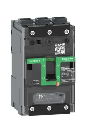 MCCB Schneider Electric, 3 Polos, 160A, Montaje fijo, ComPacT NSX, C12H Envío Internacional
