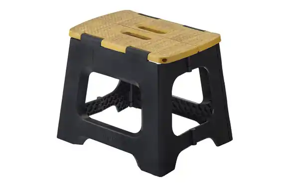 Taburete plegable 27cm negro Precio De Oferta